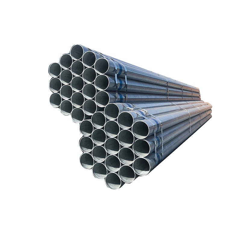 Galvanized Pipes 4mm Thick Galvanized Round Steel Pipe Carbon Steel Tube in Stock 