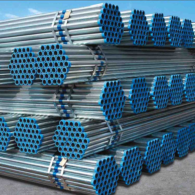 Galvanized Pipes 4mm Thick Galvanized Round Steel Pipe Carbon Steel Tube in Stock 