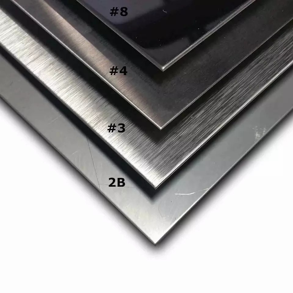 316 No.4 Hairline Stainless Steel Sheet / Brushed Stainless Steel Plate For Decoration